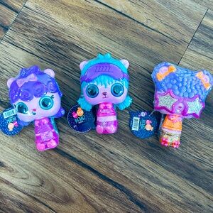3 Pop Pop Hair Surprise 3-In-1 Dolls with Long, Brushable Hair- NWT